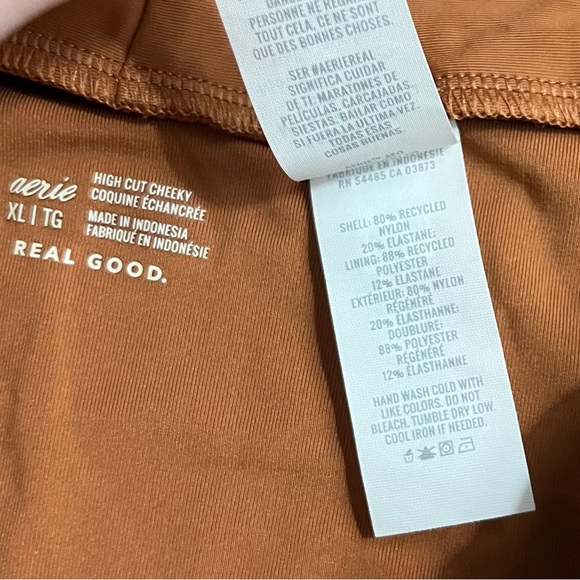 Aerie • NWT Brown Twist High-Waisted Bikini Bottom - Picture 7 of 8